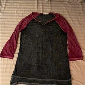3/4 sleeve tee